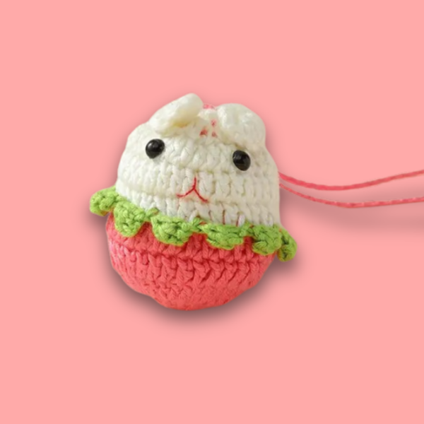 pink rabbit egg crochet