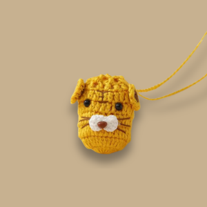 knitted egg carrier tigers egg crochet