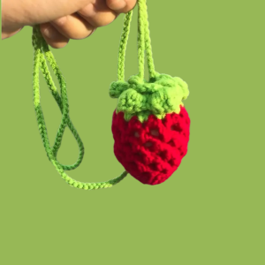 knitted egg carrier strawberries egg crochet